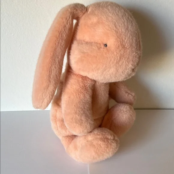 Maileg Original Adorable Plush Bunny Toy - light sherbet orange - Picture 3 of 6